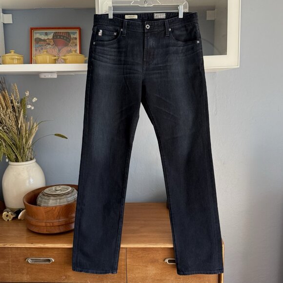 AG Adriano Goldschmied Tailored Leg 360° Stretch Denim Jeans 33 X 34 Navy - Picture 1 of 12